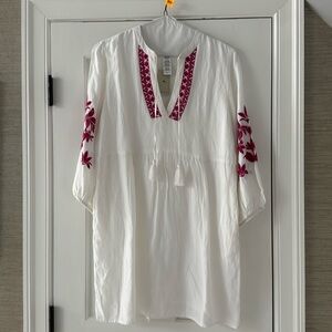 Tommy Bahama St Lucia floral embroidered dress size medium